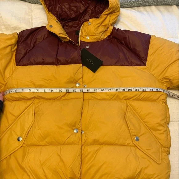 NWT Rag & Bone Joelle Ladies Down winter puffer Jacket Coat Medium M 70s Retro - Picture 5 of 14